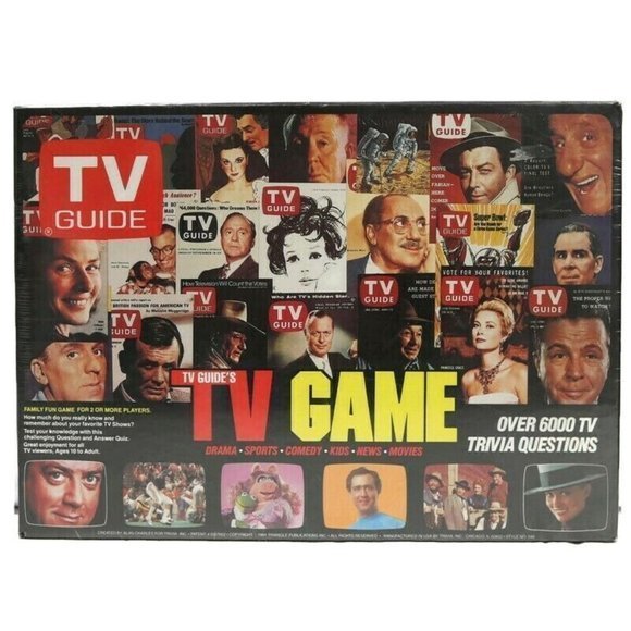 Vintage Sealed TV Guide TV Guide's TV Game Board Trivia 1984 Edition - Picture 1 of 12